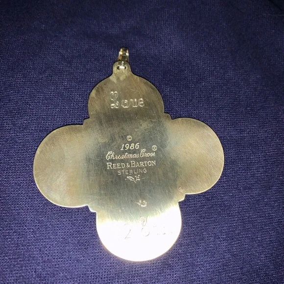 Older Cross Pendant -Sterling by REED & BARTON - Picture 2 of 3